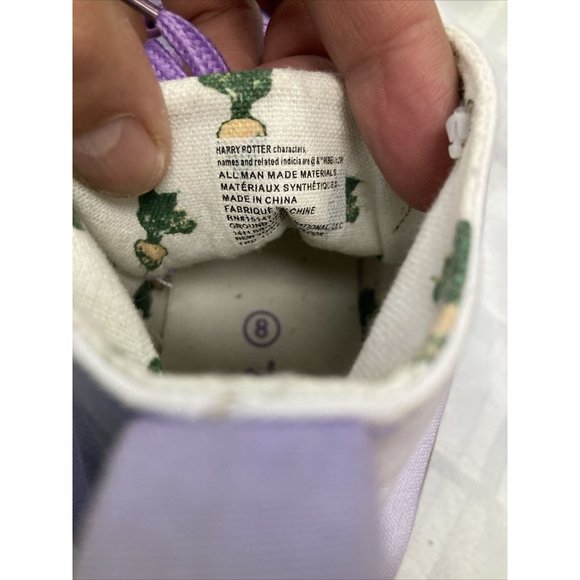 Women's Harry Potter Ground Up High-Top Sneakers Shoes SIZE 8 (Used) Purple - Picture 8 of 9